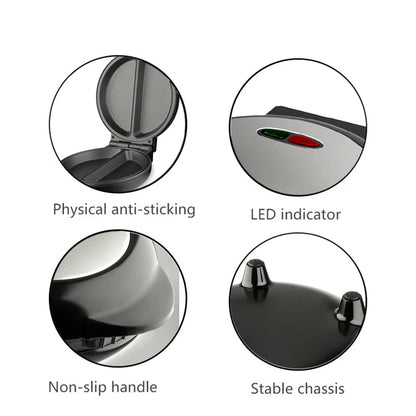 Electric Frying Pan 6.7Inch Pizzas Maker Home Omelette BBQ Pancake Baking Machine Nonstick Pan for Pizzas Quesadillas Bread Cake