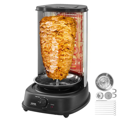 VEVOR Professional Stainless Steel Vertical Shawarma Grill and Gyro Rotisserie Machine