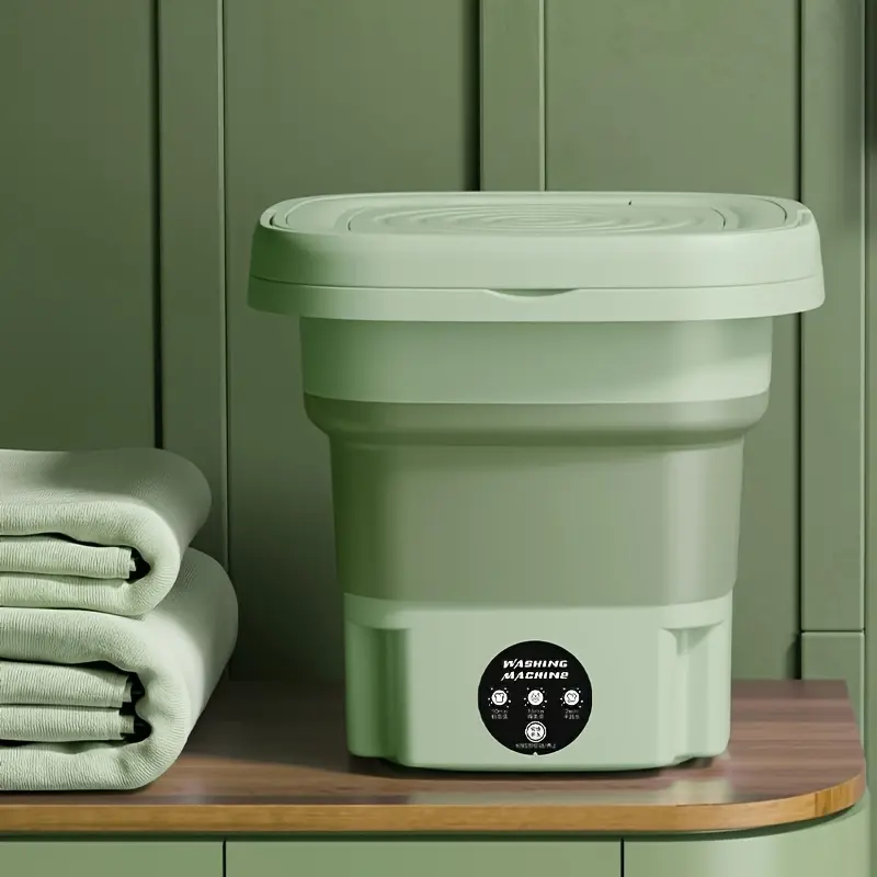 Portable Mini Washing Machine - 2.11 Gallon High Capacity Folding Washer for Underwear, Socks, and Small Items - Ideal for Family Travel and Gift Giving for Mother's and Father's Day