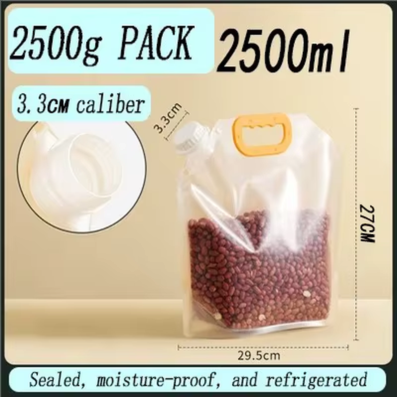 Grain Storage Bag Portable Grain Sealed Bag Insect Proof Moisture Proof Fresh Keeping Storage Bag Kitchen Drinking Grain Bags