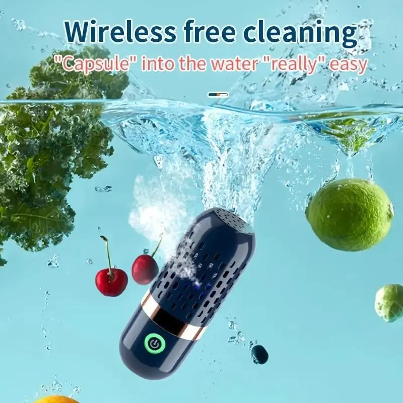 Wireless Automatic Fruit and Vegetable Washing Machine - Food Purifier and Cleaner Device