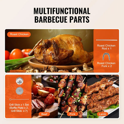 VEVOR Professional Stainless Steel Vertical Shawarma Grill and Gyro Rotisserie Machine